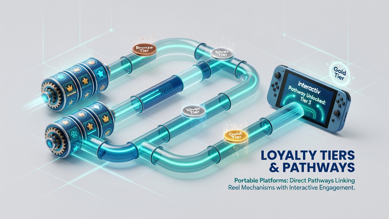 Loyalty dashboard displaying points earned from slots applied to live dealer and sports betting rewards